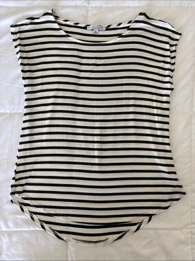 Green Envelope Green/Brown Striped Tee